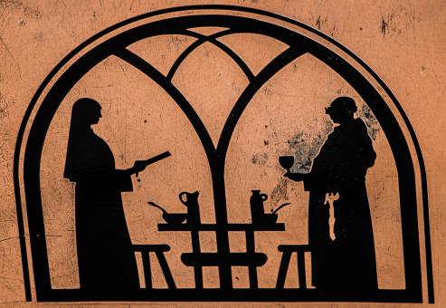 Free Stock Photo of Monk and Nun Sign