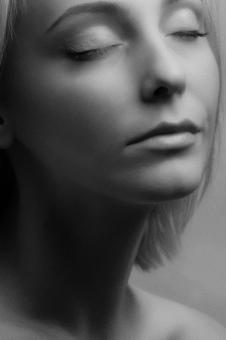 Free Stock Photo of Beautiful Girl with Closed Eyes
