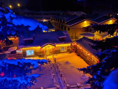 Free Stock Photo of China Snow Town - Xue Xiang