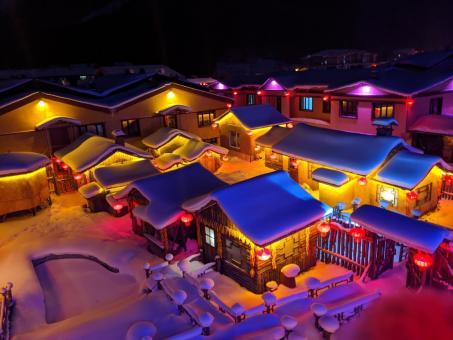 Free Stock Photo of China's Snow Village - Xue Xiang
