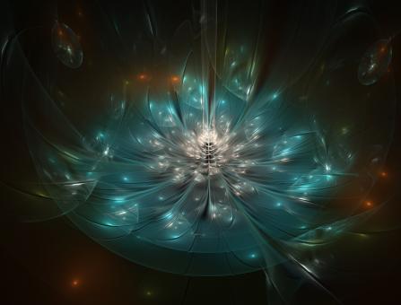 Free Stock Photo of Blue Fractal Shape