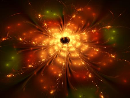 Free Stock Photo of Yellow Fractal Design