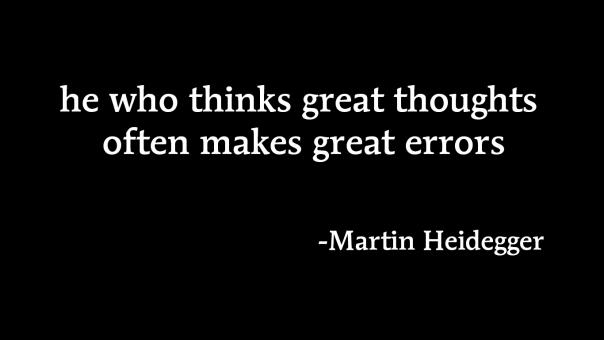Free Stock Photo of Martin Heidegger Quote