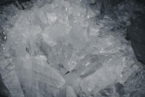 Free Stock Photo of White Crystal Mineral Texture
