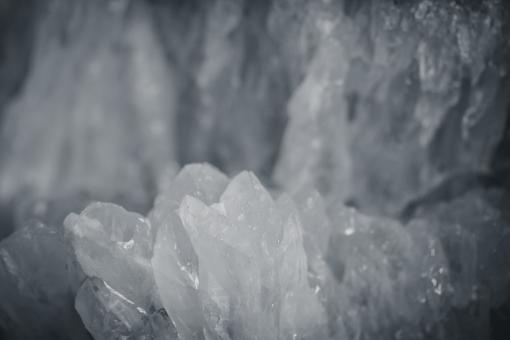 Free Stock Photo of Icy Crystal Rock Closeup