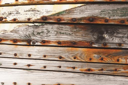 Free Stock Photo of Old Wooden Ship Hull Texture