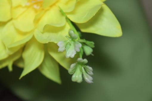 Free Stock Photo of Yellow artificial flower (close-up)