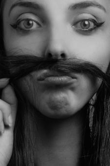 Free Stock Photo of Model with a Mustache