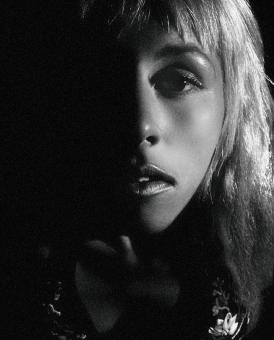 Free Stock Photo of Dark Shadows - Model Portrait in Black and White