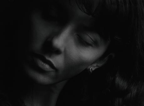 Free Stock Photo of Dark Portrait of Woman with Closed Eyes