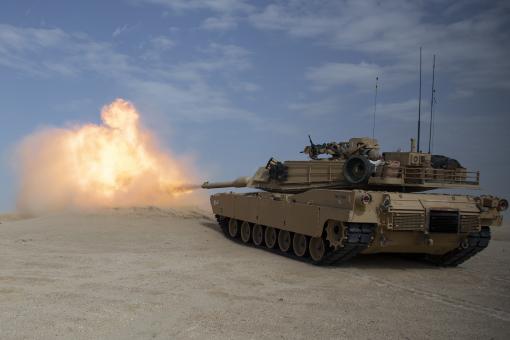 Free Stock Photo of Military Tank Firing a Round