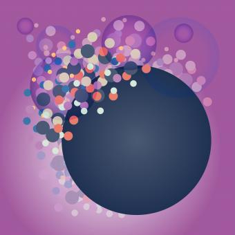 Free Stock Photo of Bubbles and Circle Abstract Background