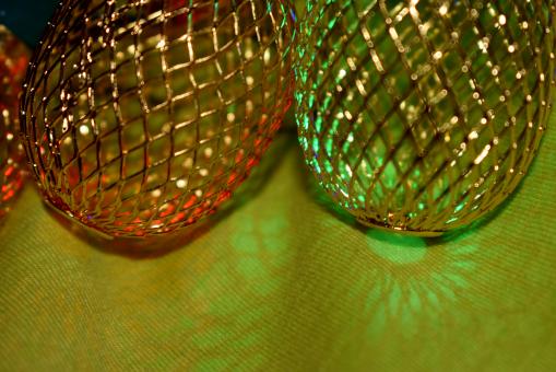 Free Stock Photo of Fragments of metal garland