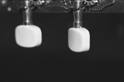 Free Stock Photo of Fragment of guitar tuning pegs