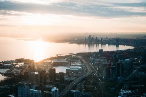Free Stock Photo of Sunset over Lake Ontario