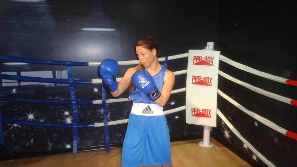 Free Stock Photo of Wax Statue of Boxer Mary Kom from India