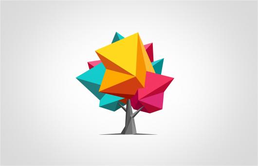 Free Stock Photo of Abstract Colorful Tree