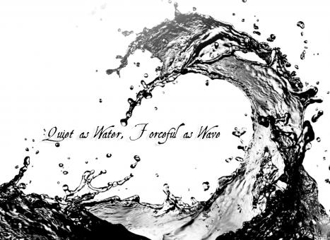 Free Stock Photo of Water Splash with Quote