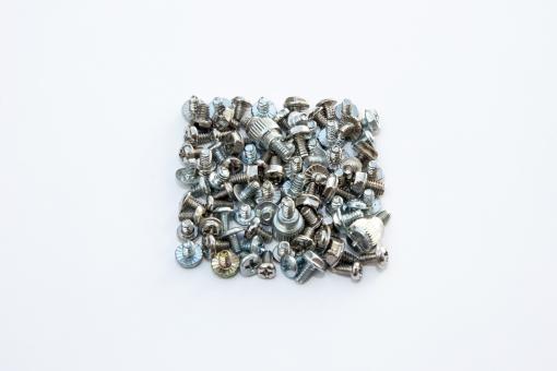 Free Stock Photo of A collection of bolts forms a square