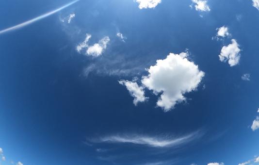 Free Stock Photo of Clouds in the blue sky