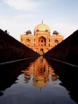 Free Stock Photo of Facade view of Humayun's Tomb 