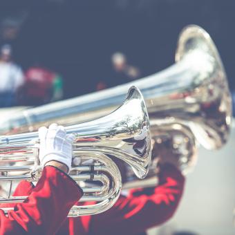 Free Stock Photo of Pipes in the hands of musicians