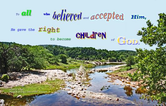 Free Stock Photo of Children of God - Bible Verse
