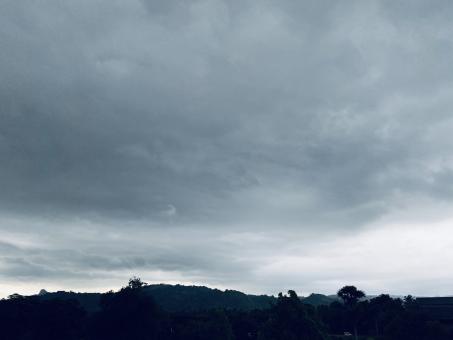 Free Stock Photo of Blue Sky Turns Black