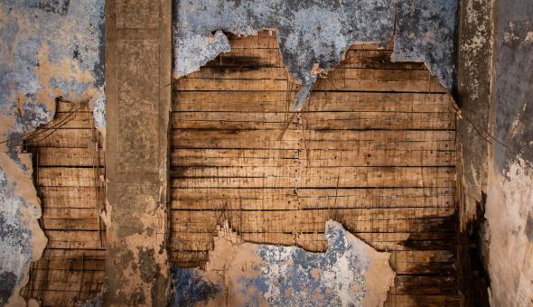 Free Stock Photo of Damaged Wooden Ceilings
