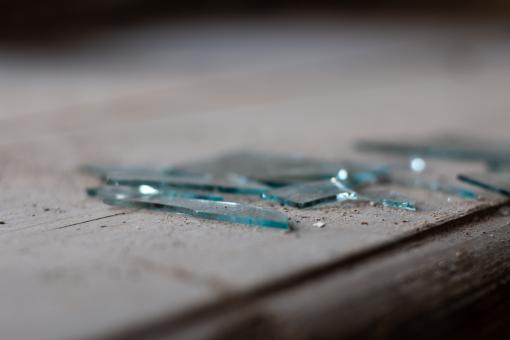 Free Stock Photo of Broken Glass Shards