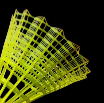 Free Stock Photo of Yellow Shuttlecock
