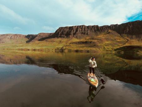Free Stock Photo of Paddleboard in Iceland