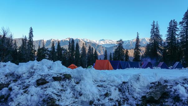 Free Stock Photo of Tents in a Himalayan Camp