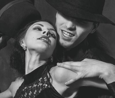 Free Stock Photo of Posing Couple in Monochrome