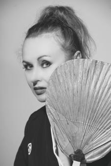 Free Stock Photo of Woman Portrait - Oriental Shan - Monochrome