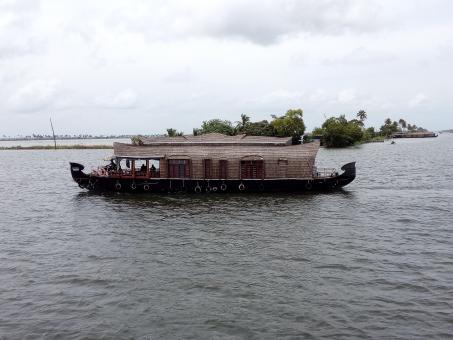 Free Stock Photo of House boat in Alappuzha, Kerala