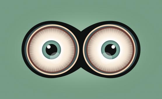 Free Stock Photo of Eyes - Cartoon Eyes - Wide Open Eyes