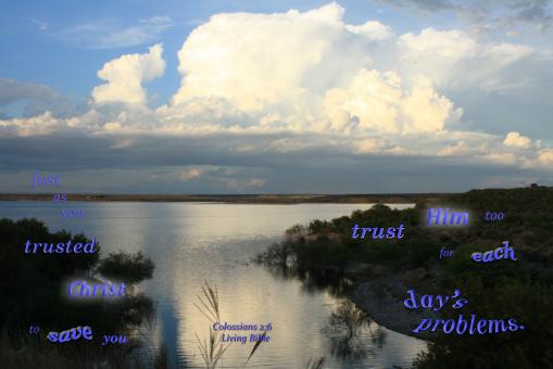 Free Stock Photo of Trust God with Problems