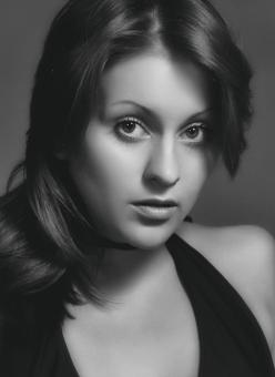 Free Stock Photo of Pretty Girl - Monochrome Portrait