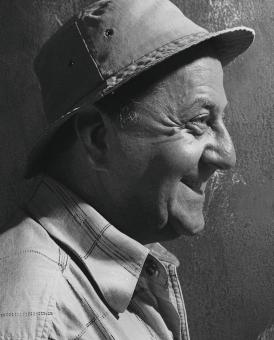 Free Stock Photo of Old Man with Hat - Monochrome Portrait