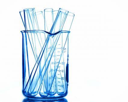 Free Stock Photo of Empty test tubes in a beaker