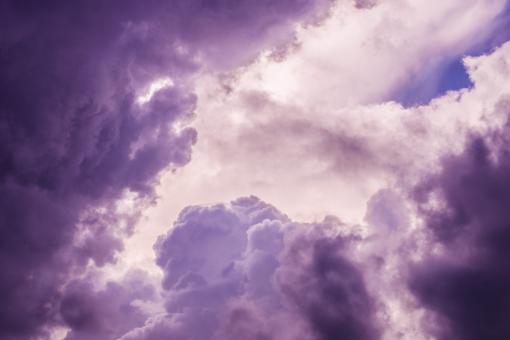 Free Stock Photo of Purple Clouds