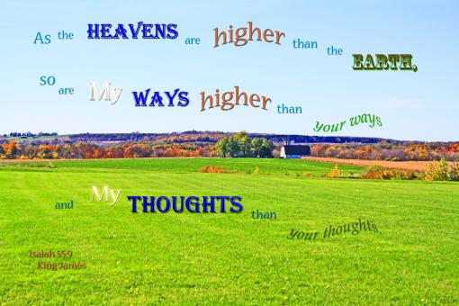 Free Stock Photo of God's Ways-Thoughts Higher