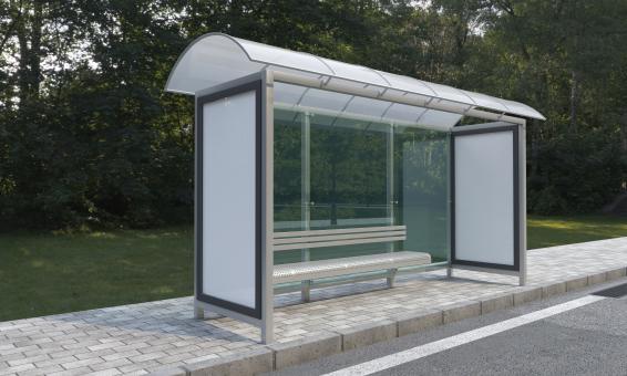 Free Stock Photo of Mockup for Bus Stop Ads