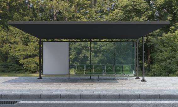 Free Stock Photo of Mock-up for Busstop Poster Advertisement