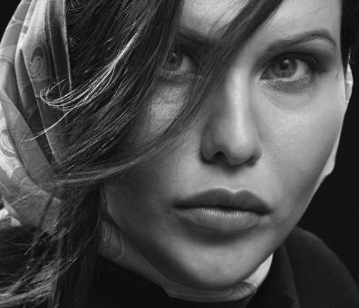 Free Stock Photo of Serious Girl Portrait - Monochrome