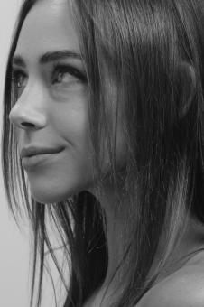 Free Stock Photo of Monochrome - Female - Portrait