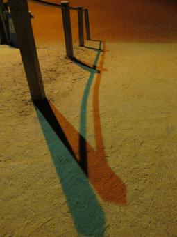Free Stock Photo of Shadow on Sand at Night