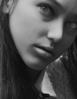 Free Stock Photo of Young Female Portrait in Monochrome