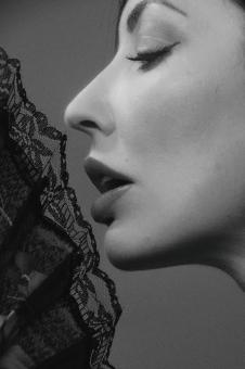 Free Stock Photo of Woman Monochrome Profile